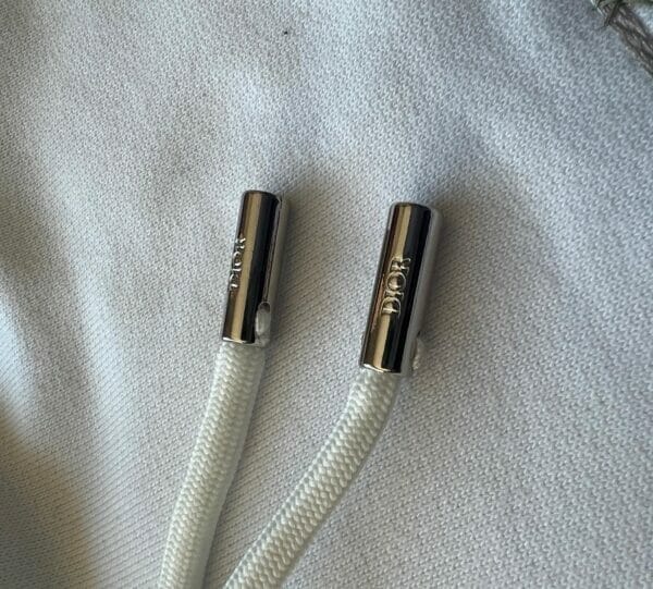 Dior Flowers Embroidered Hoodie White