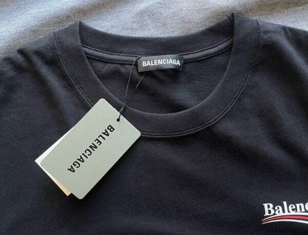 Balenciaga Political Campaign T-Shirt Black