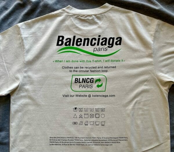 Balenciaga Recycled print T-Shirt (On Hand)