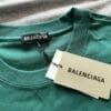 Balenciaga Rear Logo Print T-Shirt Green