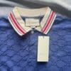 Gucci Cotton Polo Shirt Blue