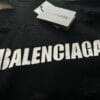 Balenciaga Logo-Print Distressed Hooded Sweatshirt
