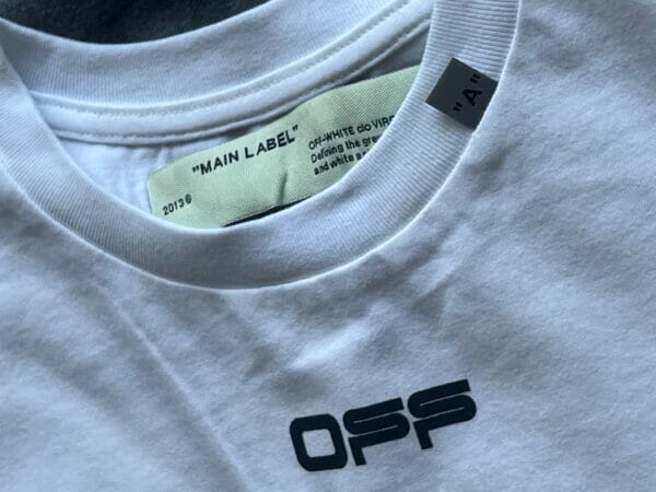 Off-White Carravagio Diagonals Long Sleeve T-Shirt