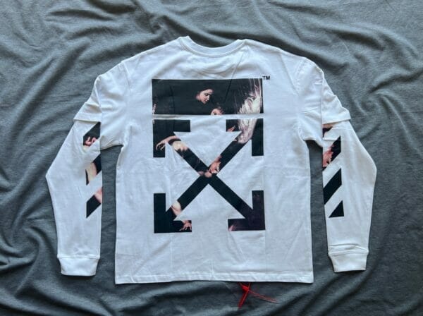 Off-White Carravagio Diagonals Long Sleeve T-Shirt