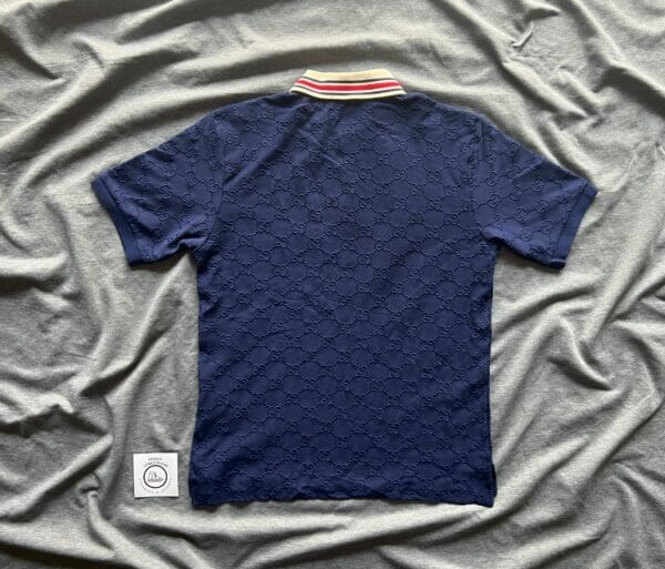 Gucci Cotton Polo Shirt Blue