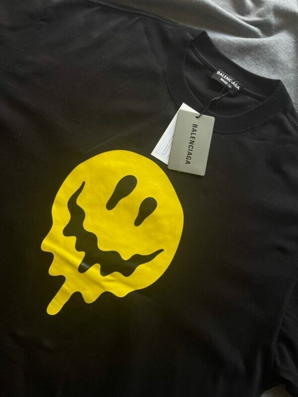 Balenciaga Drip Peace Black T-Shirt