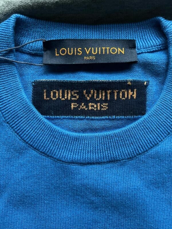 418A3B9A-AC57-4B0E-BF9F-E1100CC0DBAE Louis Vuitton Blue ‘Everyday LV’ T-Shirt