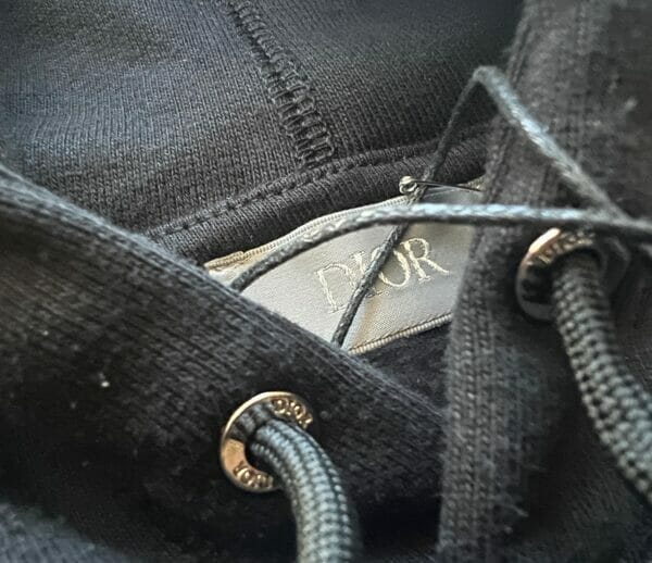 Dior Flowers Embroidered Hoodie Black (On Hand)