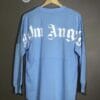 Palm Angels Long Sleeve Sweatshirt Light Blue