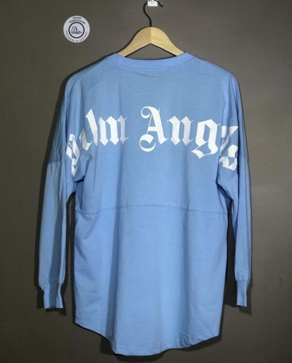 Palm Angels Long Sleeve Sweatshirt Light Blue