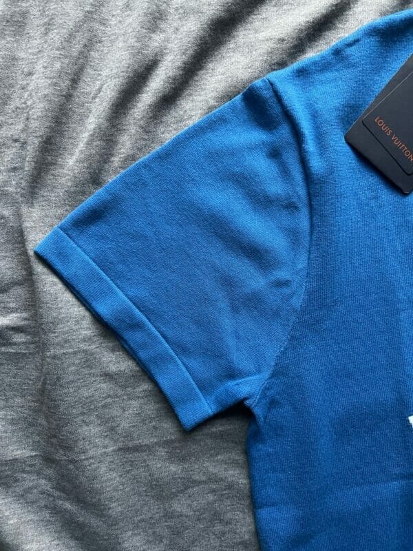 582E8C9F-7436-4F26-B0BF-C24B8541029F Louis Vuitton Blue ‘Everyday LV’ T-Shirt