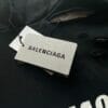 Balenciaga Logo-Print Distressed Hooded Sweatshirt