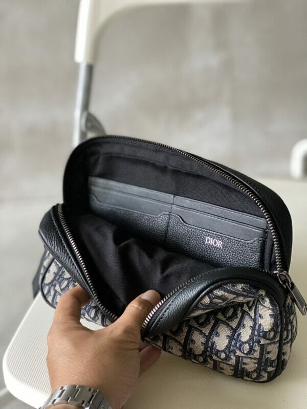 Christian Dior Oblique Canvas Belt Pouch