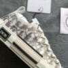 Christian Dior B23 Low-Top Sneaker White andBlack Oblique Canvas
