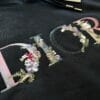 Dior Flowers Embroidered Hoodie Black (On Hand)