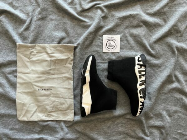 Balenciaga Shoes "Speed Trainer Graffiti Print "