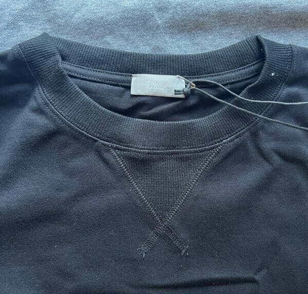 Dior Floral Embroidered T-Shirt Black