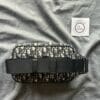 Black Oblique Jacquard Christian Dior Saddle Belt Bag