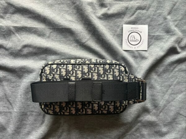 Black Oblique Jacquard Christian Dior Saddle Belt Bag