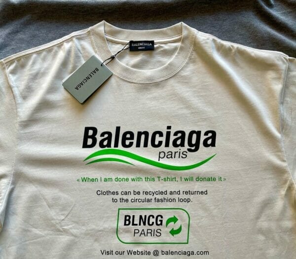 Balenciaga Recycled print T-Shirt (On Hand)