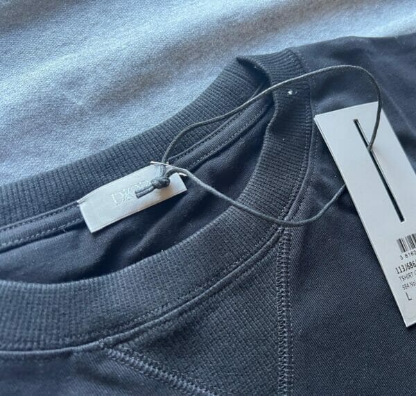 Dior Floral Embroidered T-Shirt Black