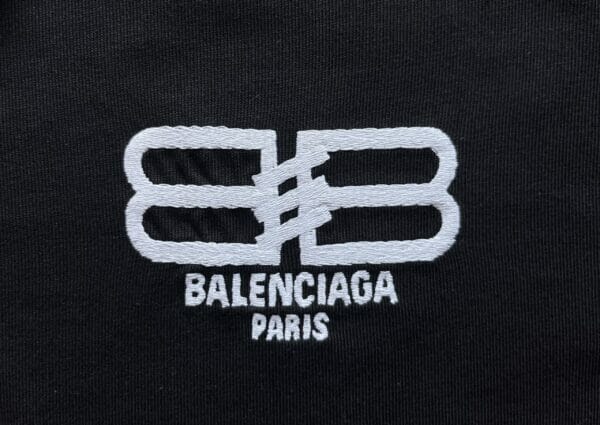 Balenciaga BB Paris Icon Medium Fit T-shirt Black/White Logo (On Hand)