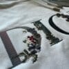 Dior Flowers Embroidered Hoodie White