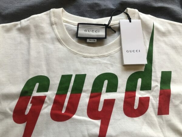 Gucci Blade Print White T-Shirt