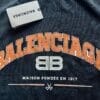 BALENCIAGA Black Distressed Logo-print T-shirt (On Hand)