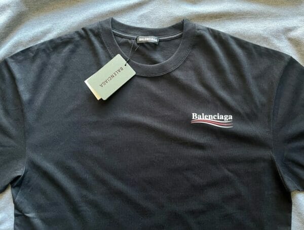 Balenciaga Political Campaign T-Shirt Black