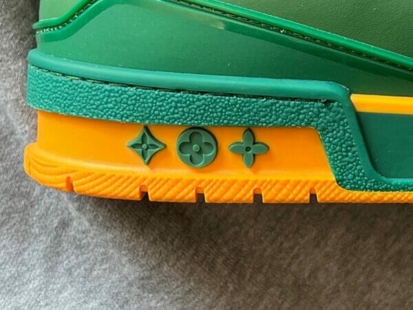 Louis Vuitton Green/Orange Trainers