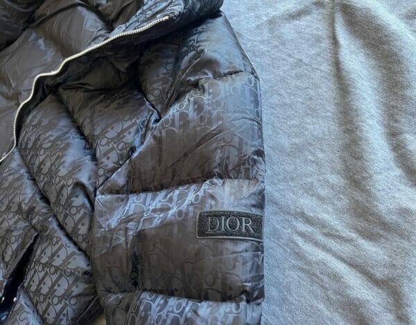 Christian Dior Oblique Down Puffer Jacket Black