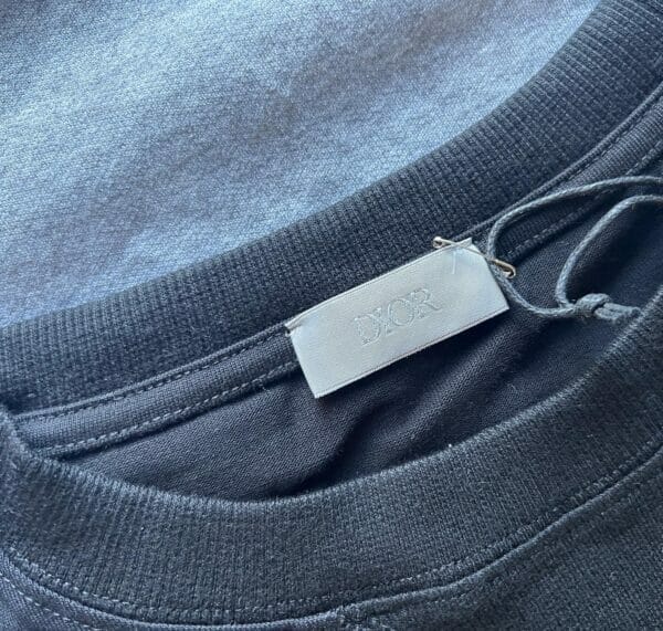 Dior Floral Embroidered T-Shirt Black