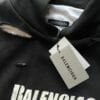 Balenciaga Logo-Print Distressed Hooded Sweatshirt