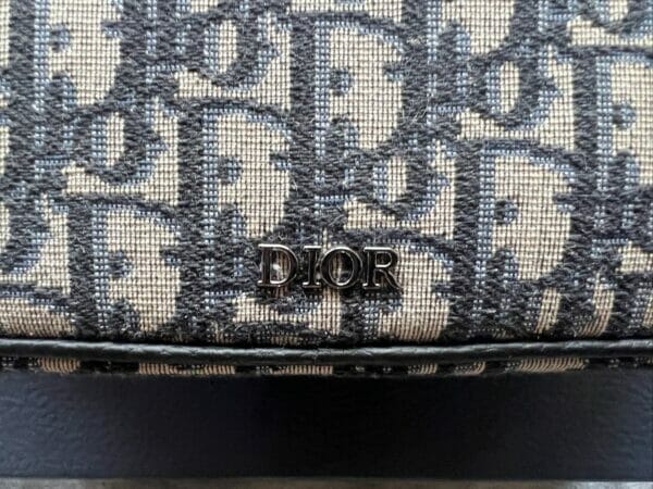 Black Oblique Jacquard Christian Dior Saddle Belt Bag