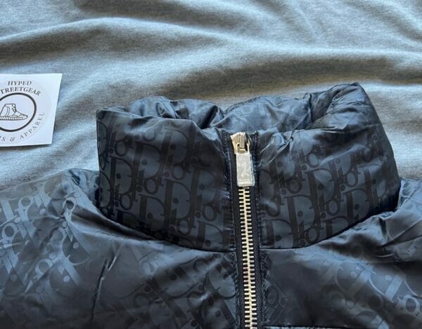 Christian Dior Oblique Down Puffer Jacket Black