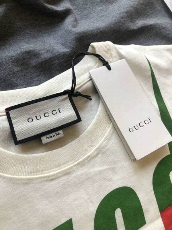 Gucci Blade Print White T-Shirt