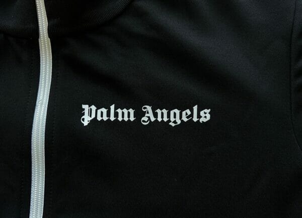 Palm Angels Chest Logo-Print Track Jacket Black