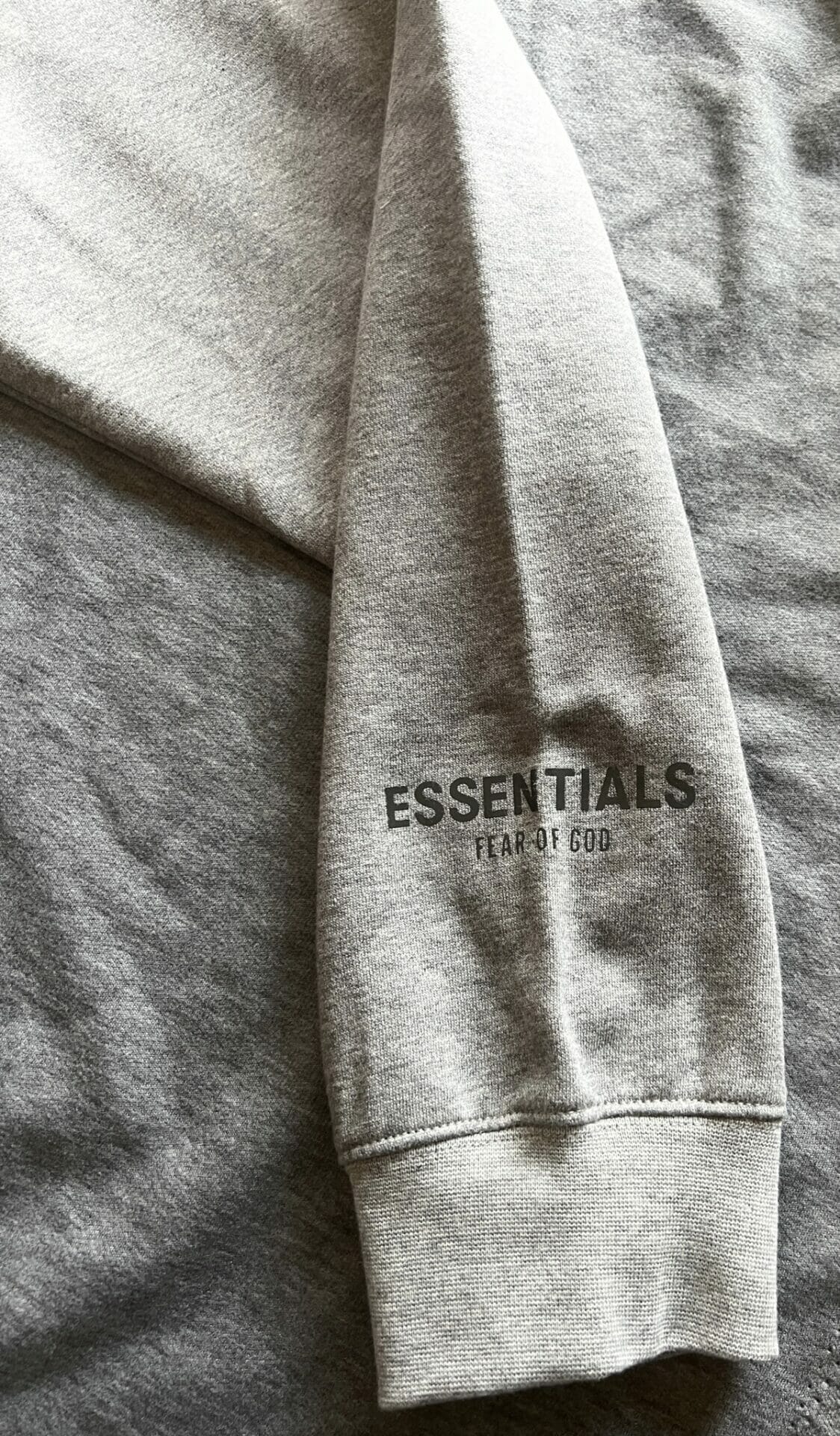 Fear of God Essentials Oatmeal Hooded Sweatshirt