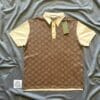 img_7601 Gucci Cotton Polo Shirt Brown (On hand)