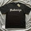 Balenciaga Cursive Logo-print T-shirt(On hand)