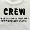 Balenciaga Paris Crew Logo Cotton T-shirt