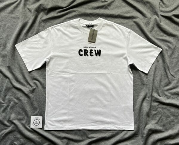 Balenciaga Paris Crew Logo Cotton T-shirt