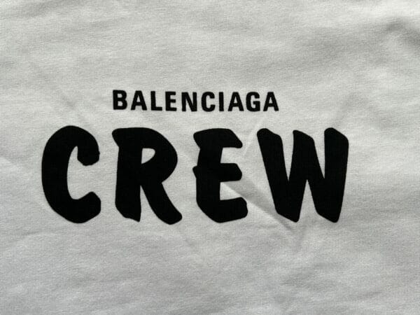 Balenciaga Paris Crew Logo Cotton T-shirt