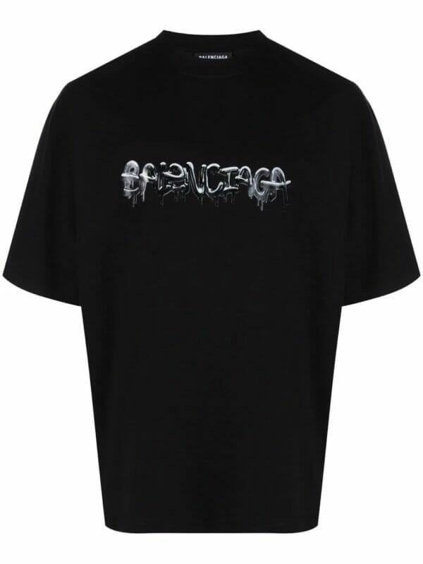 BALENCIAGA シャツ Balenciaga Melted Logo-print T-shirt – Hypedstreetgear Apparel