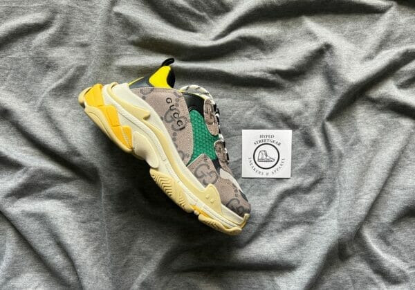 Balenciaga X Gucci Triple S Yellow Green
