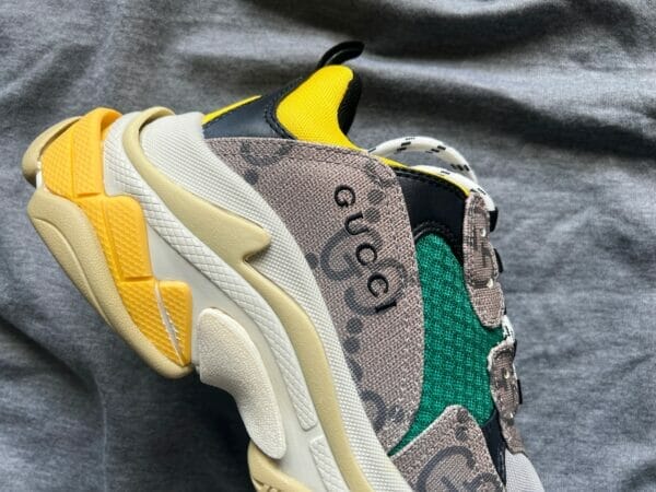 Balenciaga X Gucci Triple S Yellow Green