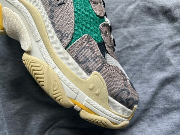 Balenciaga X Gucci Triple S Yellow Green