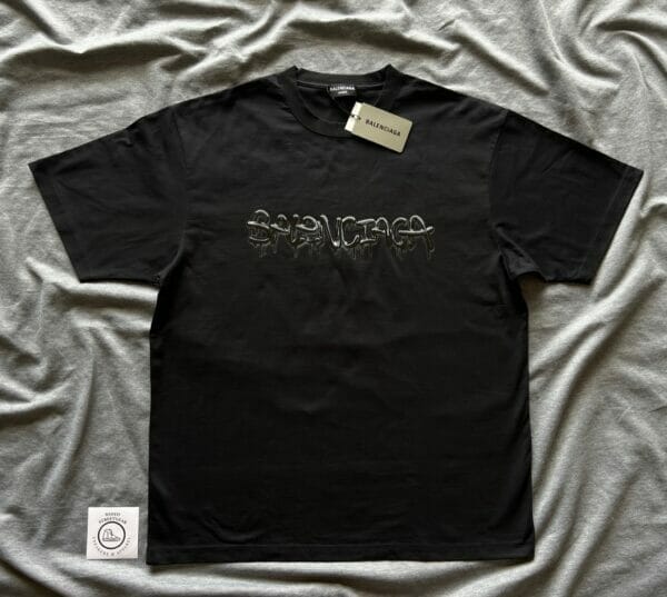 BALENCIAGA シャツ Balenciaga Melted Logo-print T-shirt – Hypedstreetgear Apparel