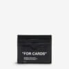 Off-White Branded-text leather card holder